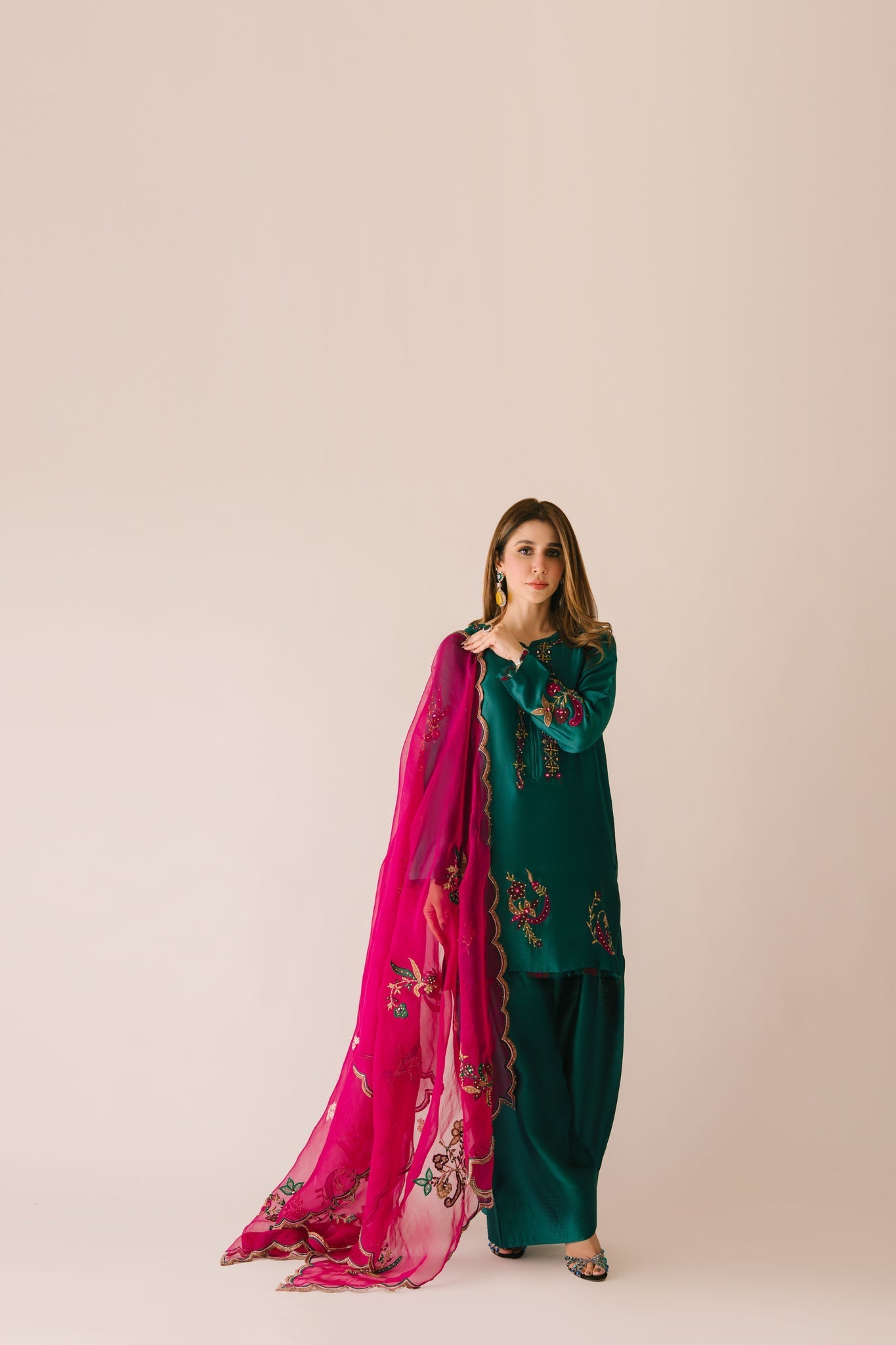 Sammy K | Aadat Festive Edition | Green Moon - Ladies Clothes - Maria Faisal