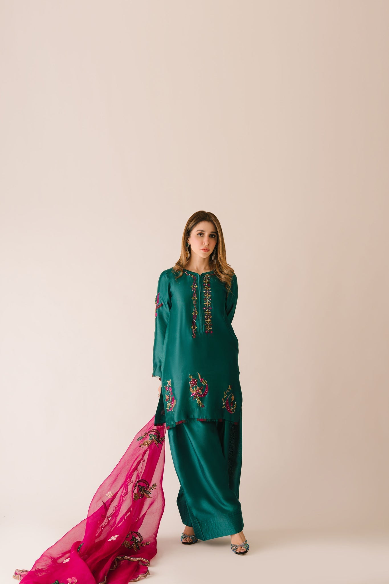 Sammy K | Aadat Festive Edition | Green Moon - Ladies Clothes - Maria Faisal