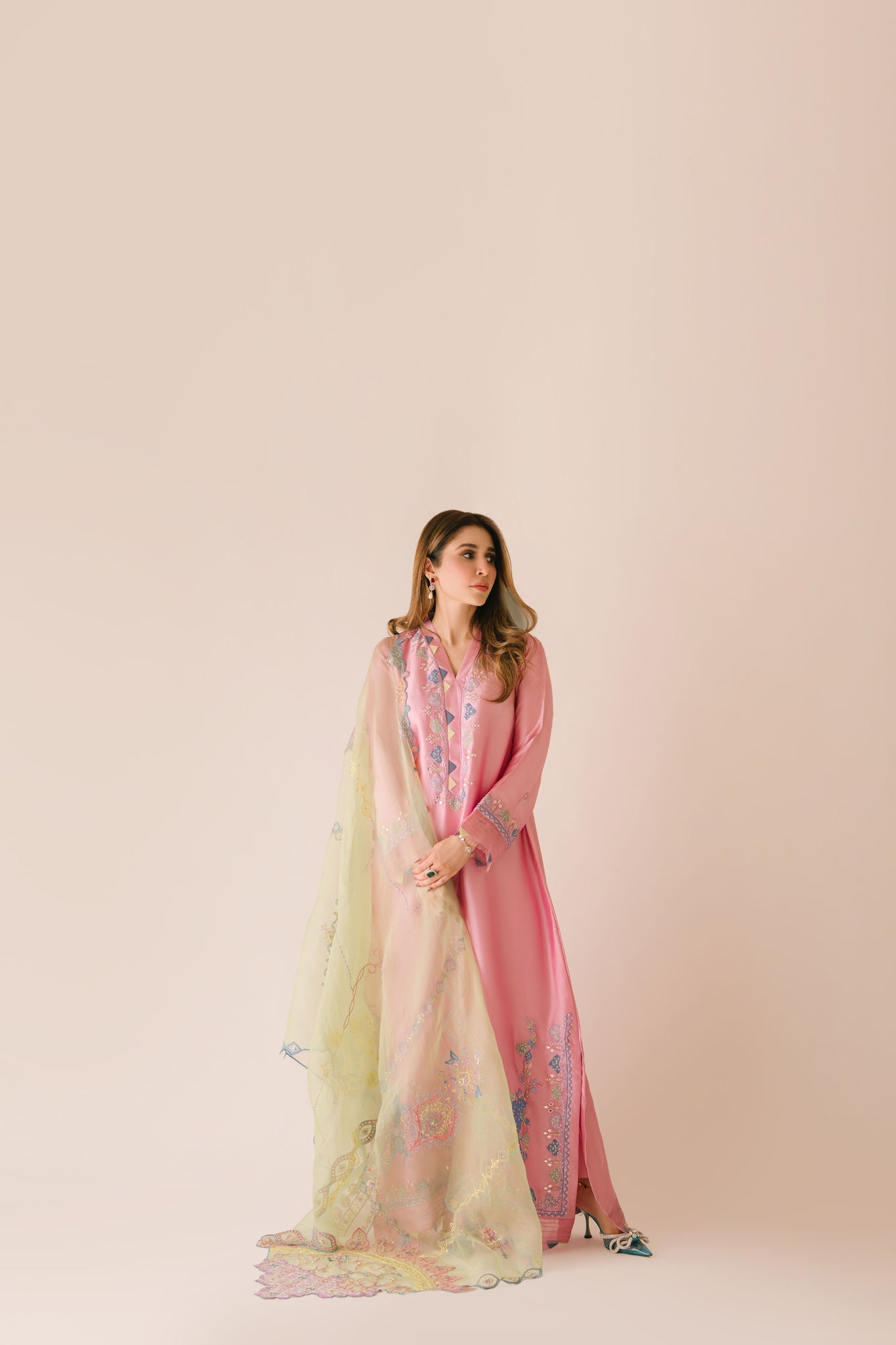 Sammy K | Aadat Festive Edition |Spray Rose - Ladies Clothes - Maria Faisal