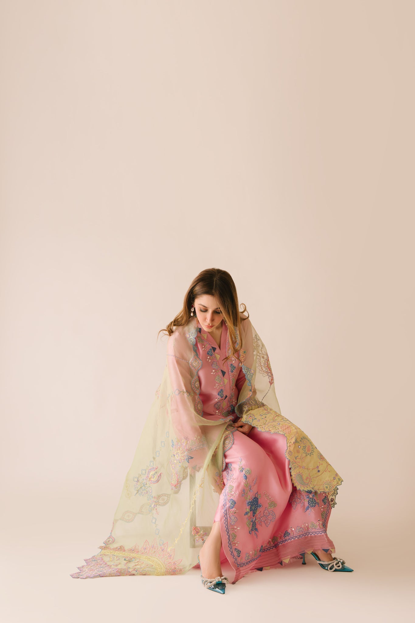 Sammy K | Aadat Festive Edition |Spray Rose - Ladies Clothes - Maria Faisal