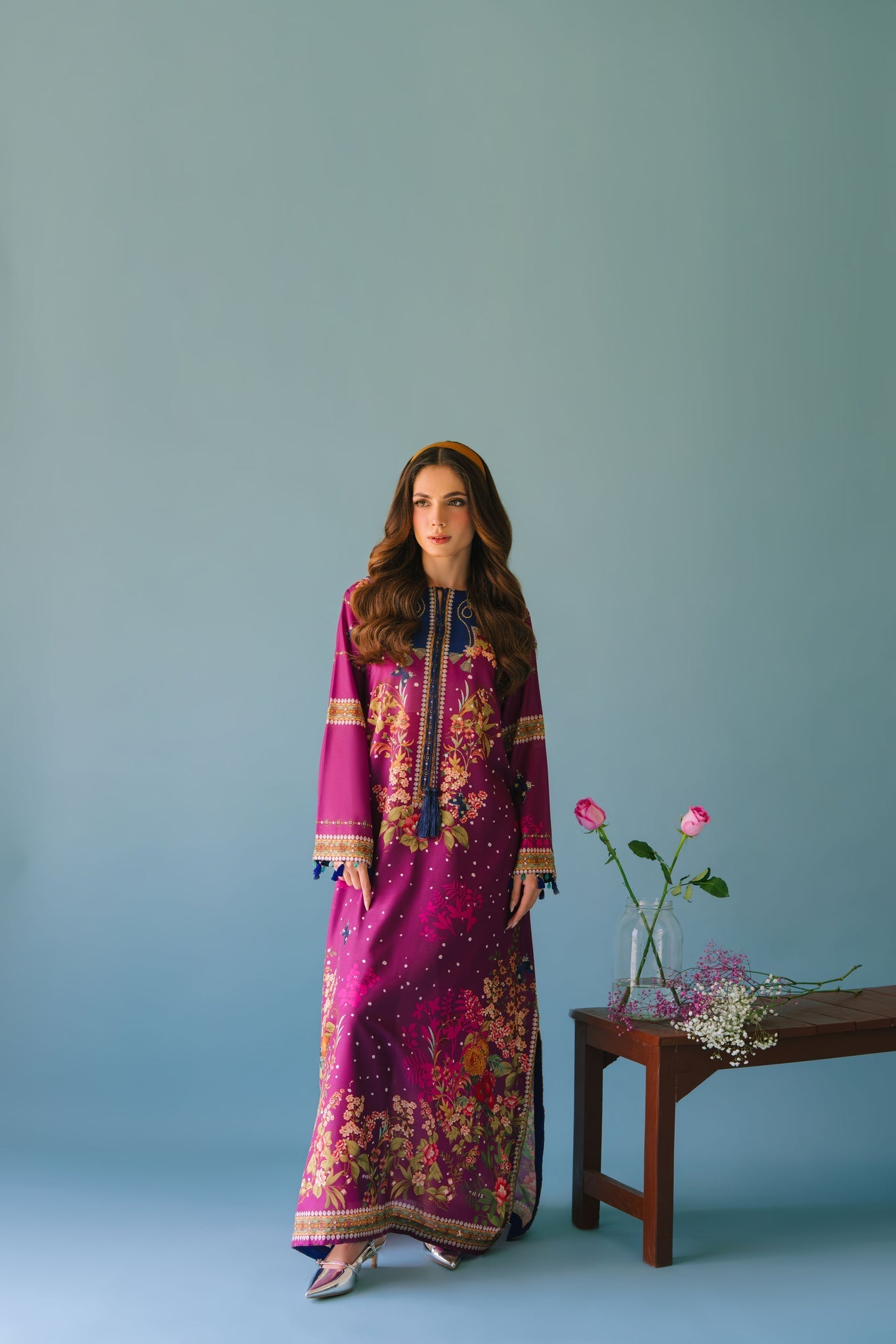 Sammy K | Lawn Pret 25 | Evening Rose - Ladies Clothes - Maria Faisal
