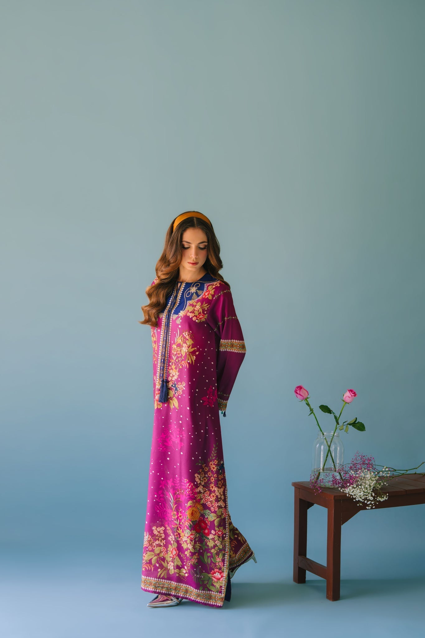 Sammy K | Lawn Pret 25 | Evening Rose - Ladies Clothes - Maria Faisal