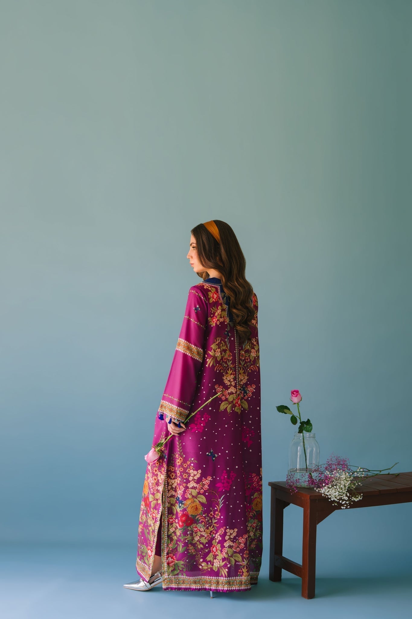 Sammy K | Lawn Pret 25 | Evening Rose - Ladies Clothes - Maria Faisal