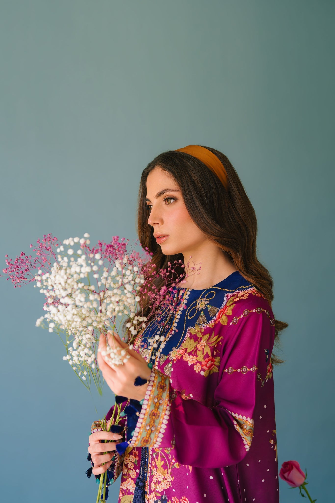 Sammy K | Lawn Pret 25 | Evening Rose - Ladies Clothes - Maria Faisal