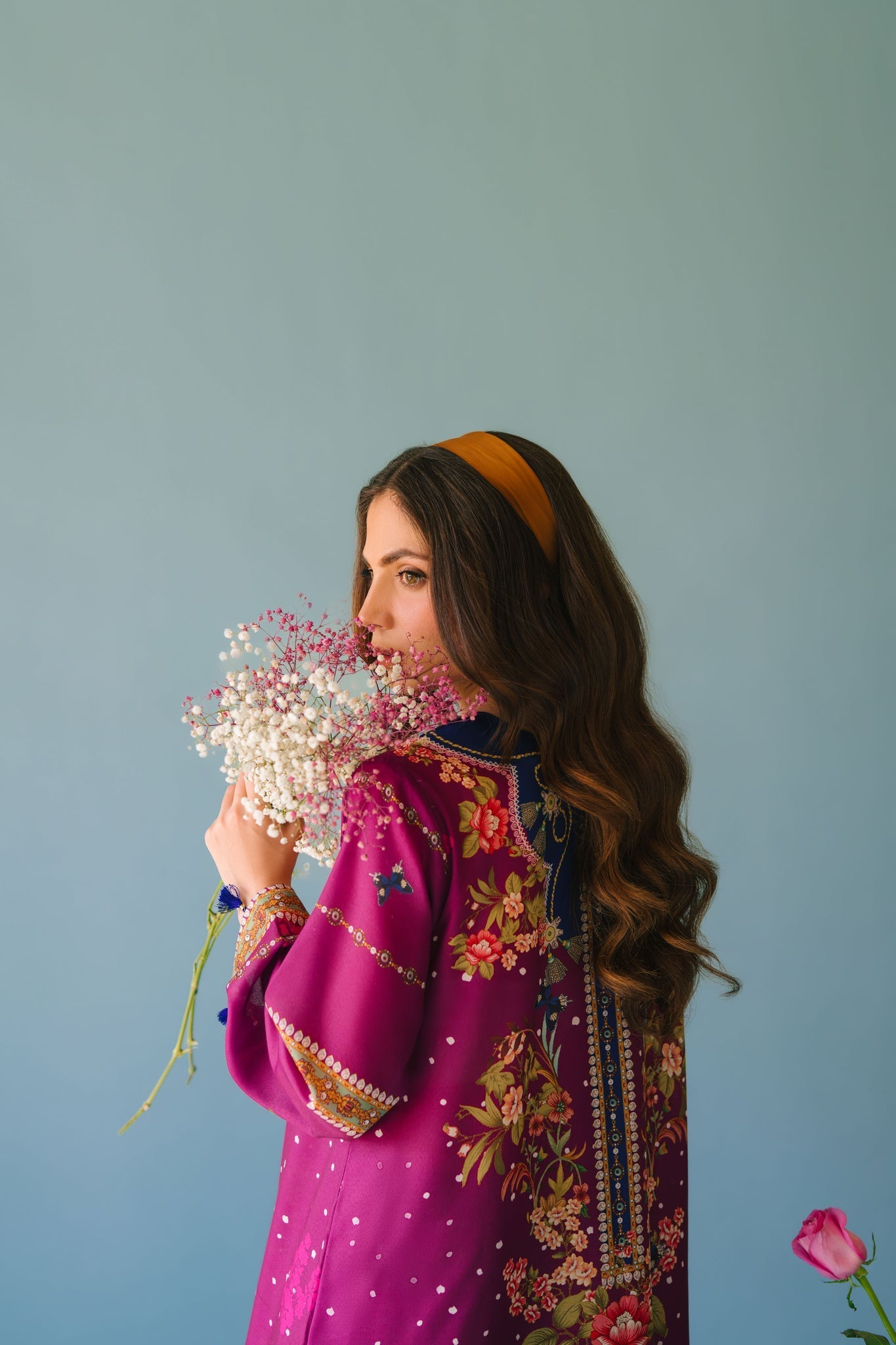 Sammy K | Lawn Pret 25 | Evening Rose - Ladies Clothes - Maria Faisal