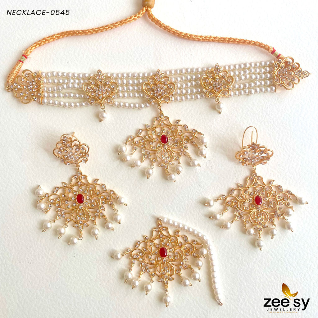 Sunflower Necklace-0545 - Necklace Sets