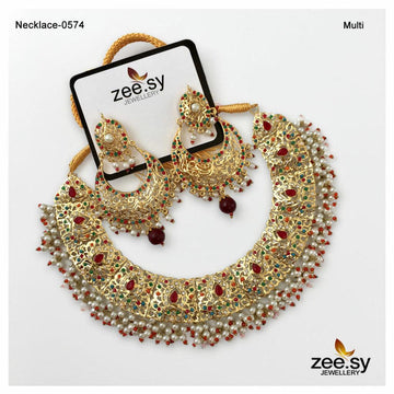 Necklace-0574 - Designer Dress with Intricate embroidery and embellishments. Shop elegent wedding dress at Maria Faisal.