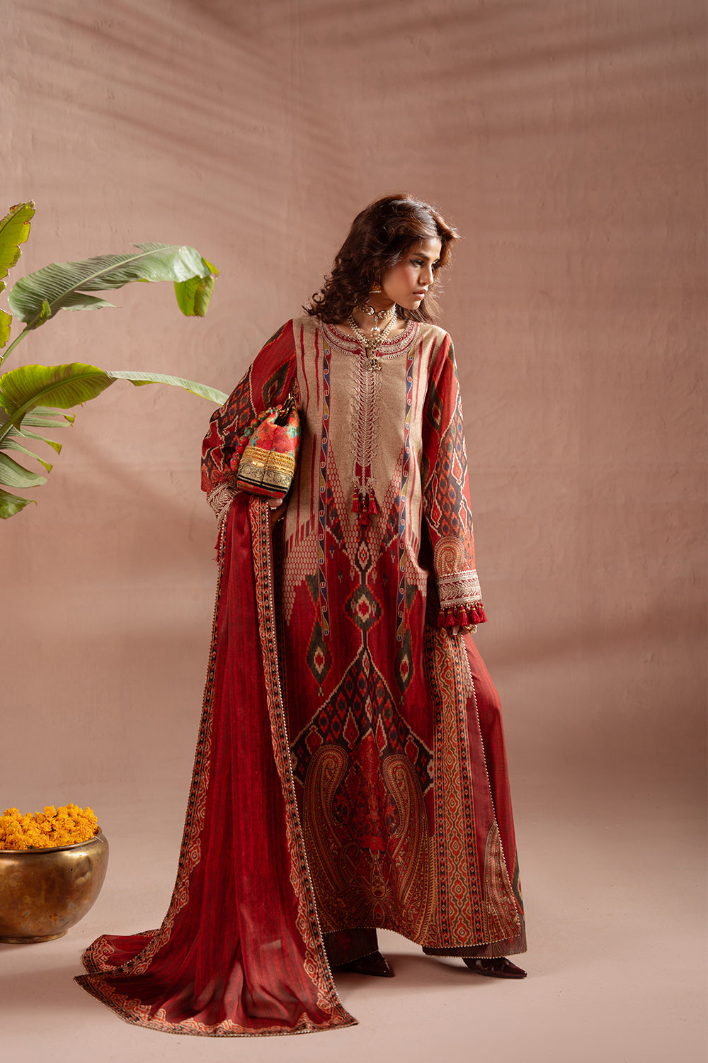 Saira Rizwan | Ramadan Edit 26 | KYRA- SRRSP-26-01 - Dress - available at Maria Faisal in UK and USA.