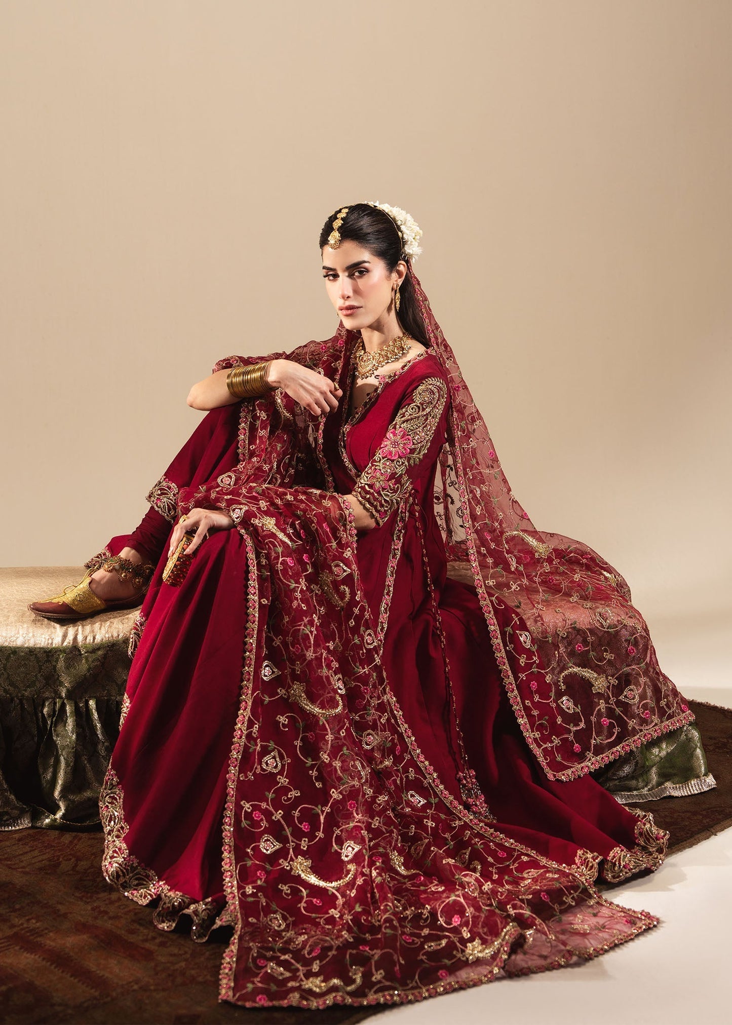 Sadaf Fawad Khan | Nafees Wedding Formals | Zareesh - Dress - available at Maria Faisal in UK and USA.