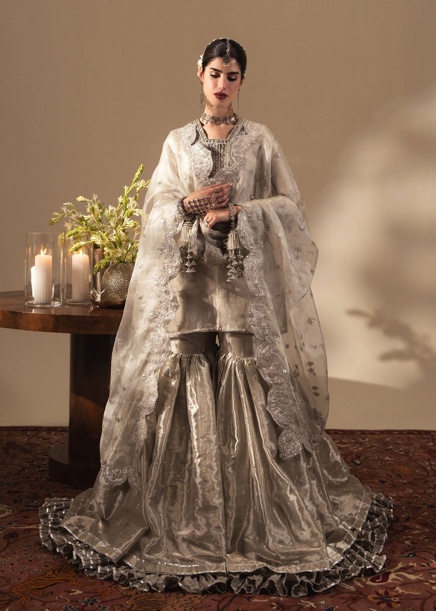 Sadaf Fawad Khan | Nafees Wedding Formals | Mahzelle - Dress - available at Maria Faisal in UK and USA.