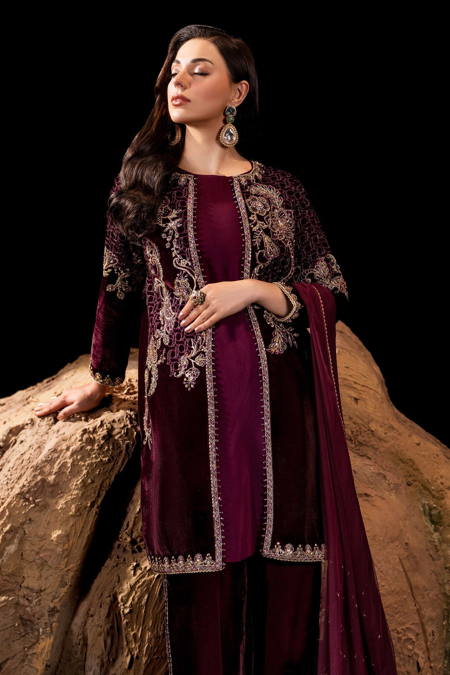 Naqshi | Makhmal 24 | Qandeel - Ladies Clothes - Maria Faisal