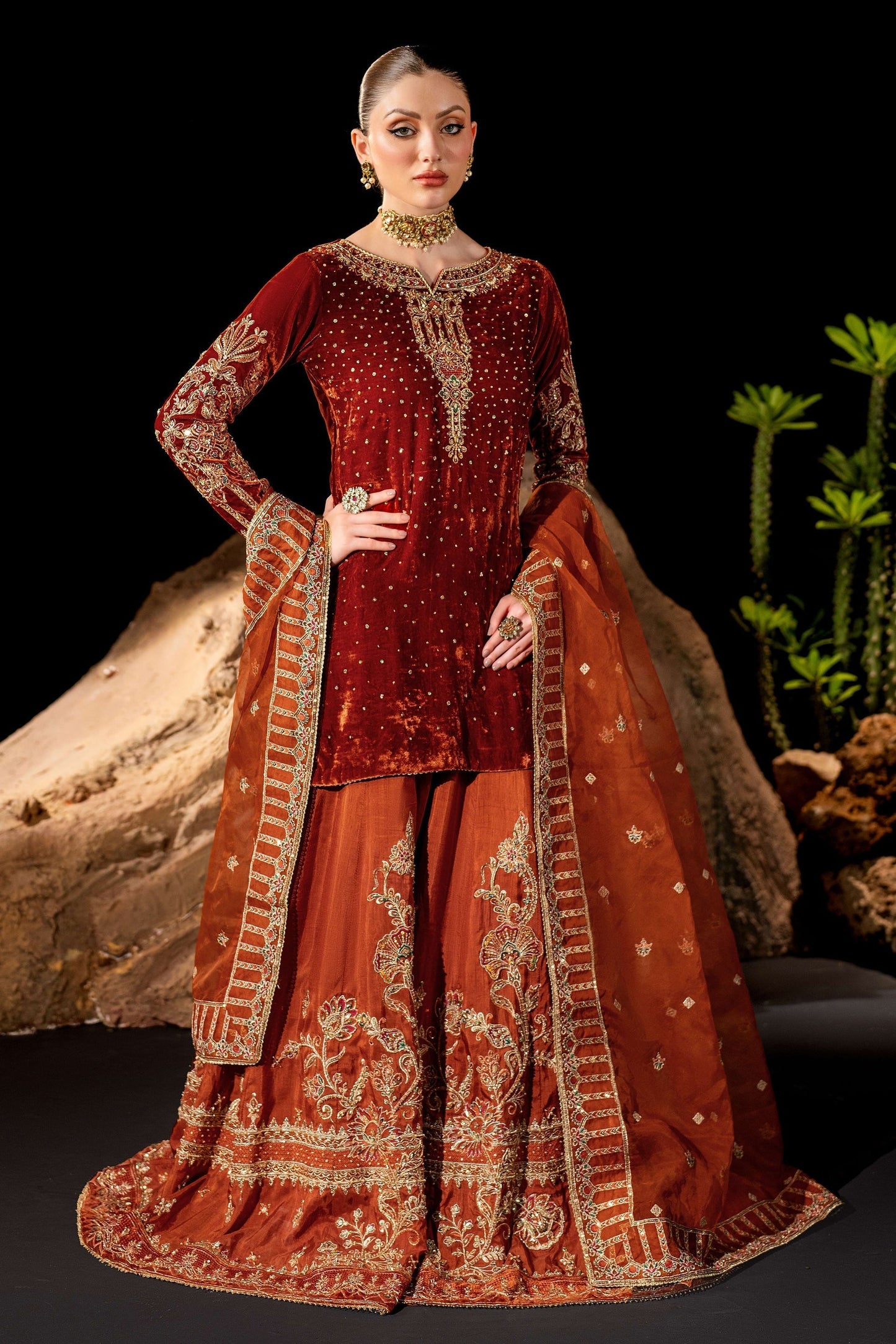 Naqshi | Makhmal 24 | Amber - Ladies Clothes - Maria Faisal