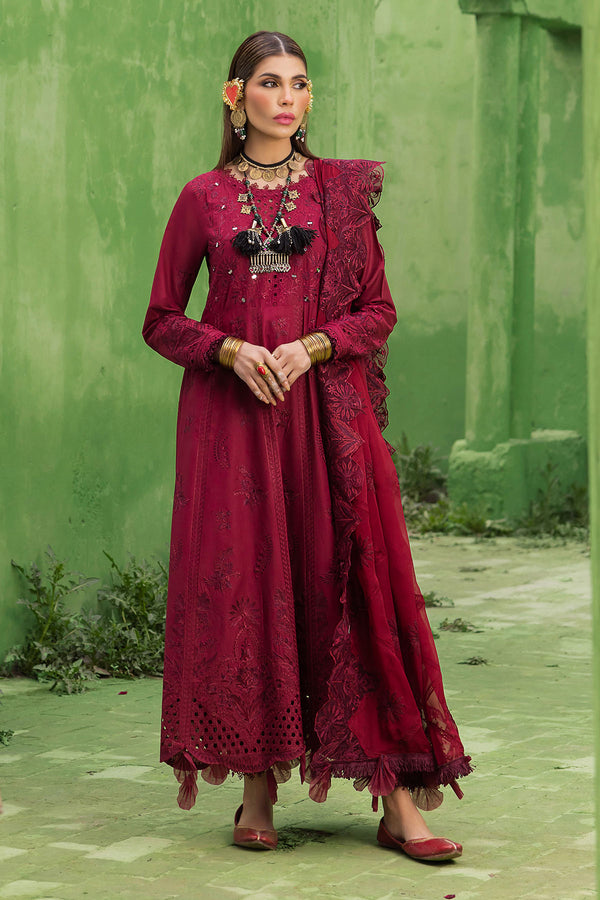 Nureh | Mela Luxury Lawn | NDS-107 - Ladies Clothes - Maria Faisal