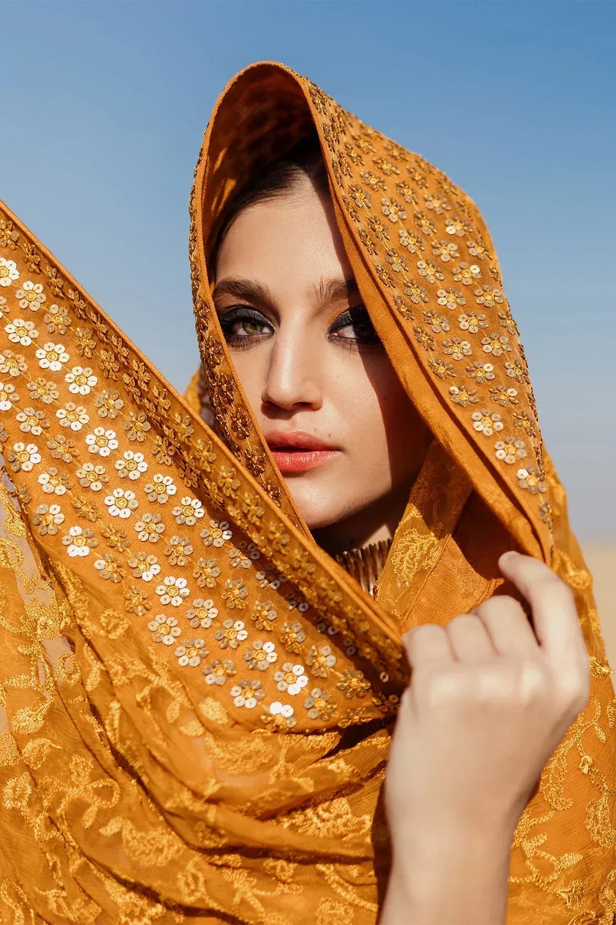 Nureh | Sehra Swiss Voil Lawn | MEEHA - NE-75 - Ladies Clothes - Maria Faisal