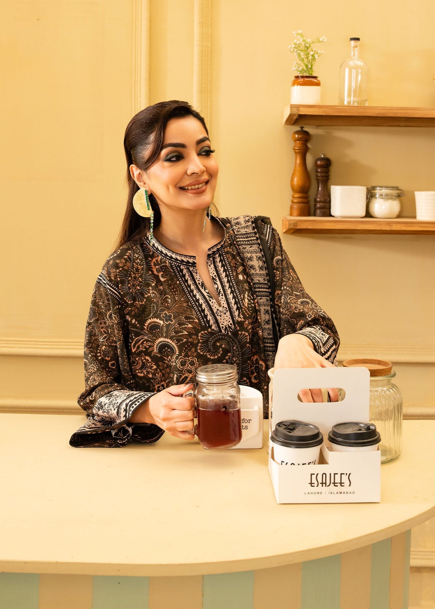 Maria Osama Khan | Retro 26 | Solene - Luxury Dress - available at Maria Faisal in UK and USA.