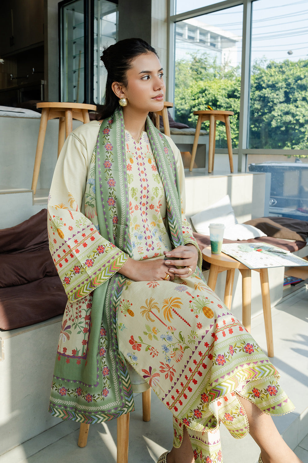 MUTED MACCHIATO - MWS5828 – authentic Pakistani dress from the Latte Layers Pret collection for women in the UK