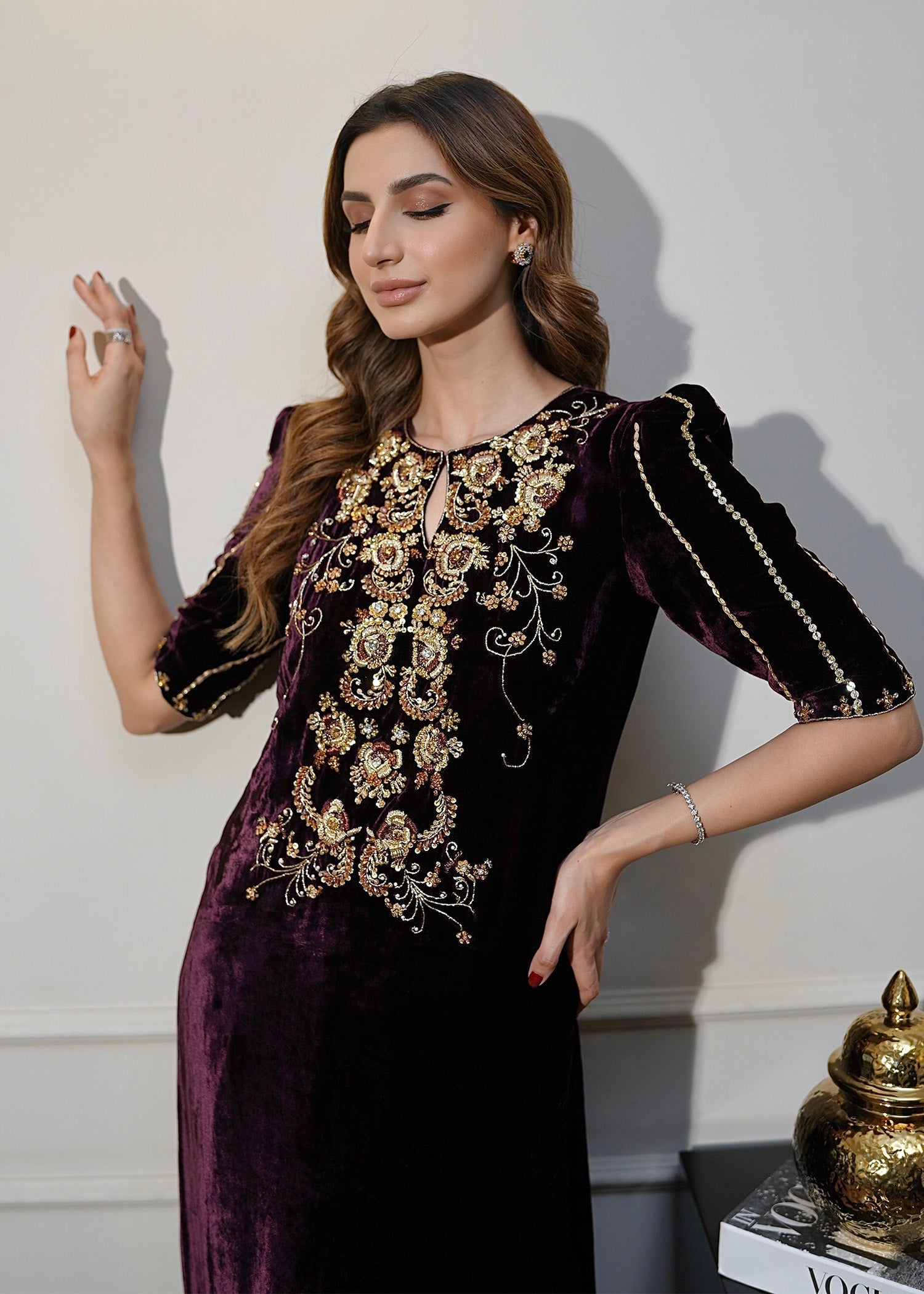 Mahum Asad | Voila Velvets | Jade - Ladies Clothes - Maria Faisal