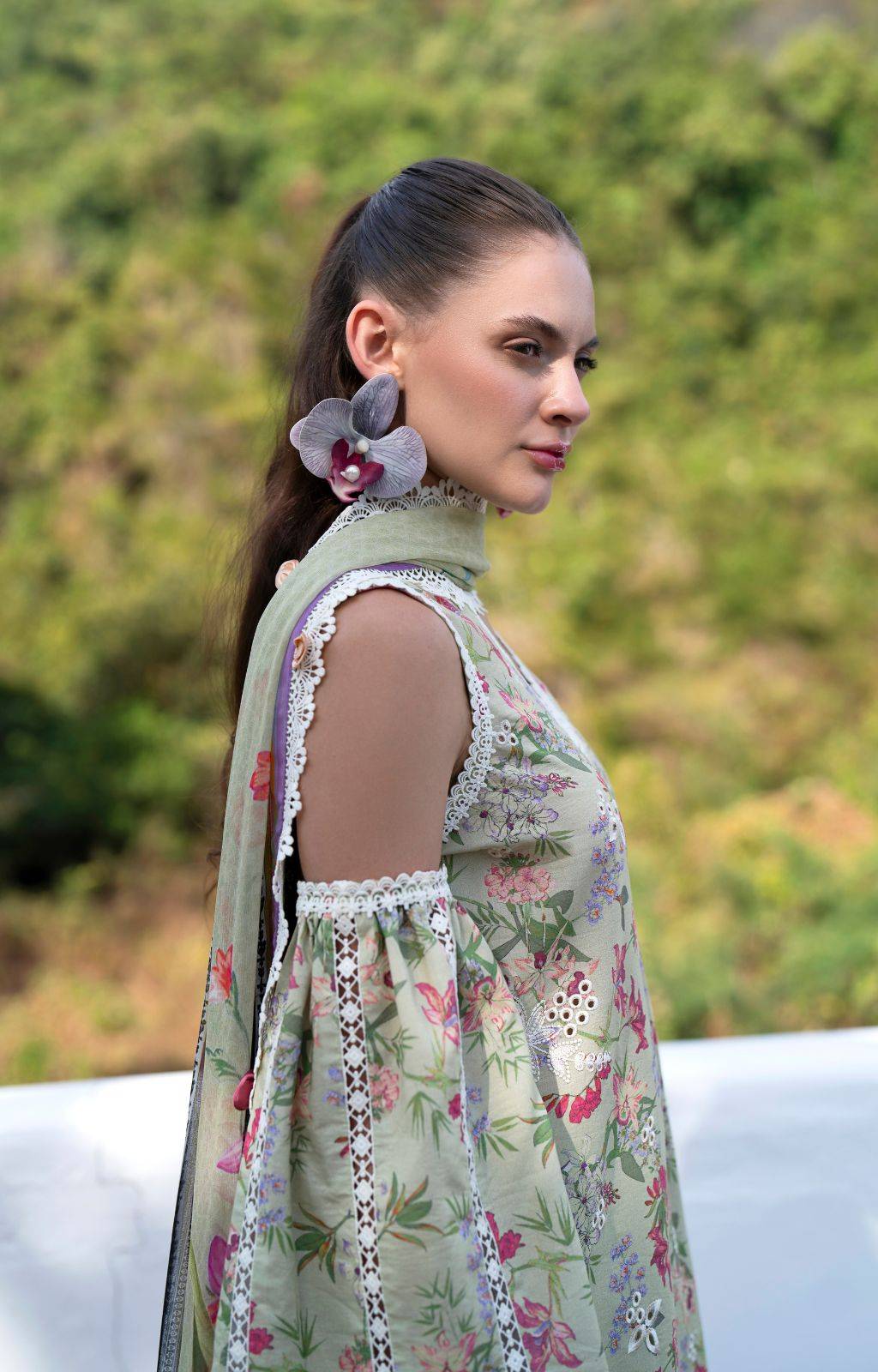 AJR Couture | Printakari Lawn 25 | Pink Patel by Maria Faisal - Registered Vendor of : AJR Couture - type : Ladies Clothes - 100% original wedding dresses