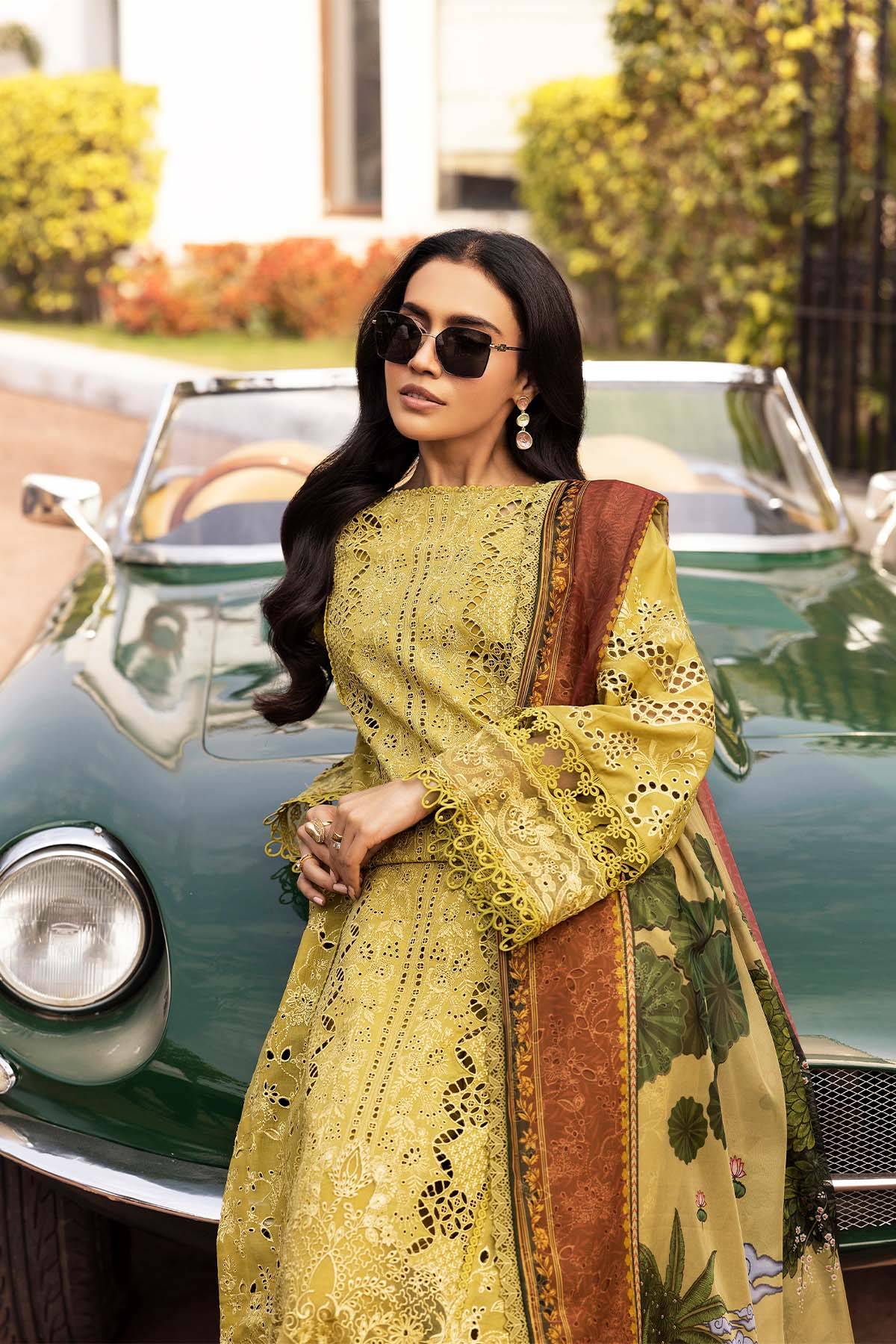 Motifz | Premium Lawn 25 | 5329-LISETTE by Maria Faisal - Registered Vendor of : Motifz - type : Ladies Clothes - 100% original wedding dresses