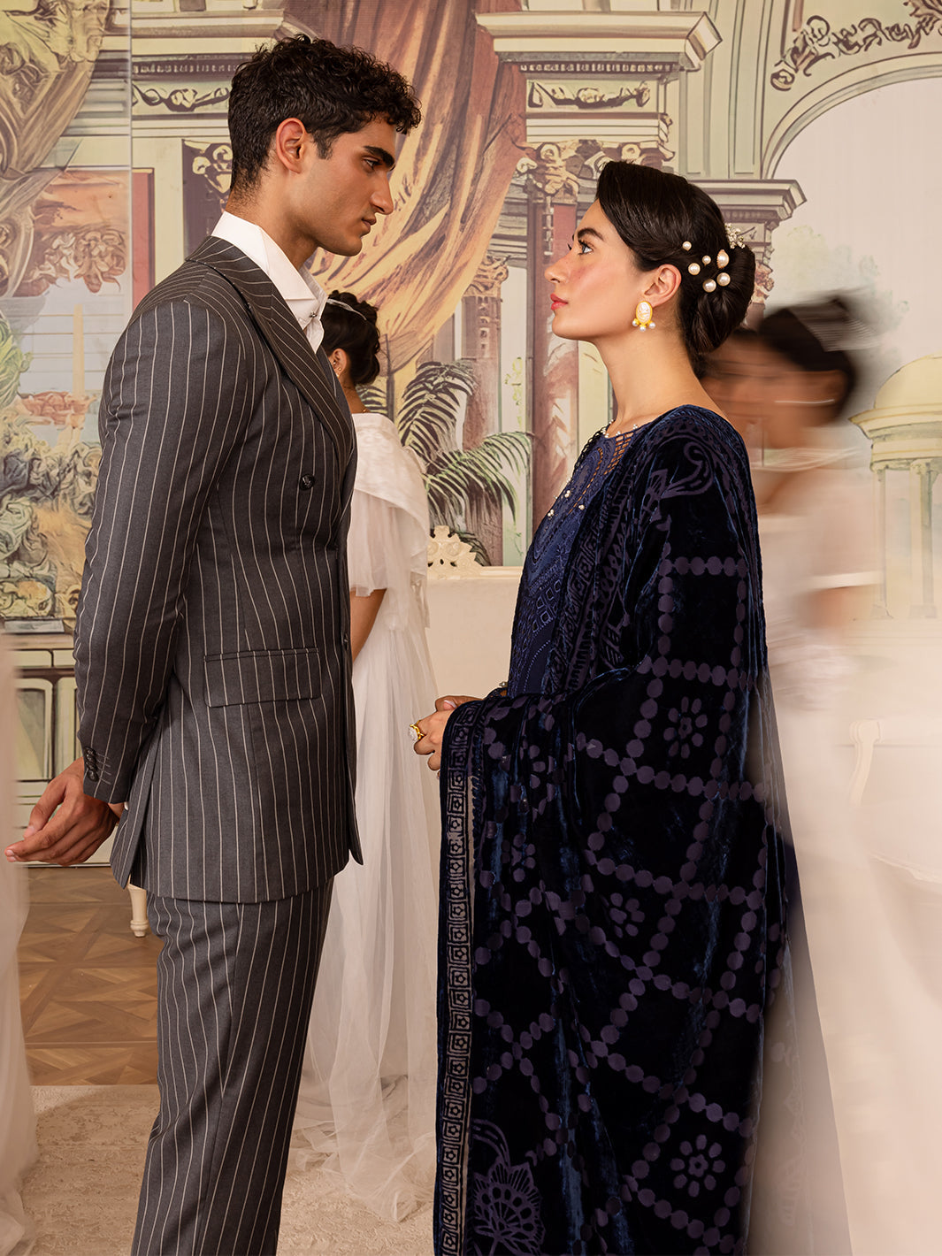 Parishay | Panache Winter | PN-02 - Designer Dress with Intricate embroidery and embellishments. Shop elegent wedding dress at Maria Faisal.