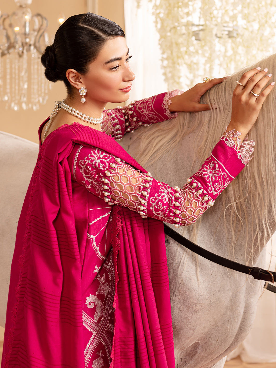 Parishay | Panache Winter | PN-09 - Designer Dress with Intricate embroidery and embellishments. Shop elegent wedding dress at Maria Faisal.