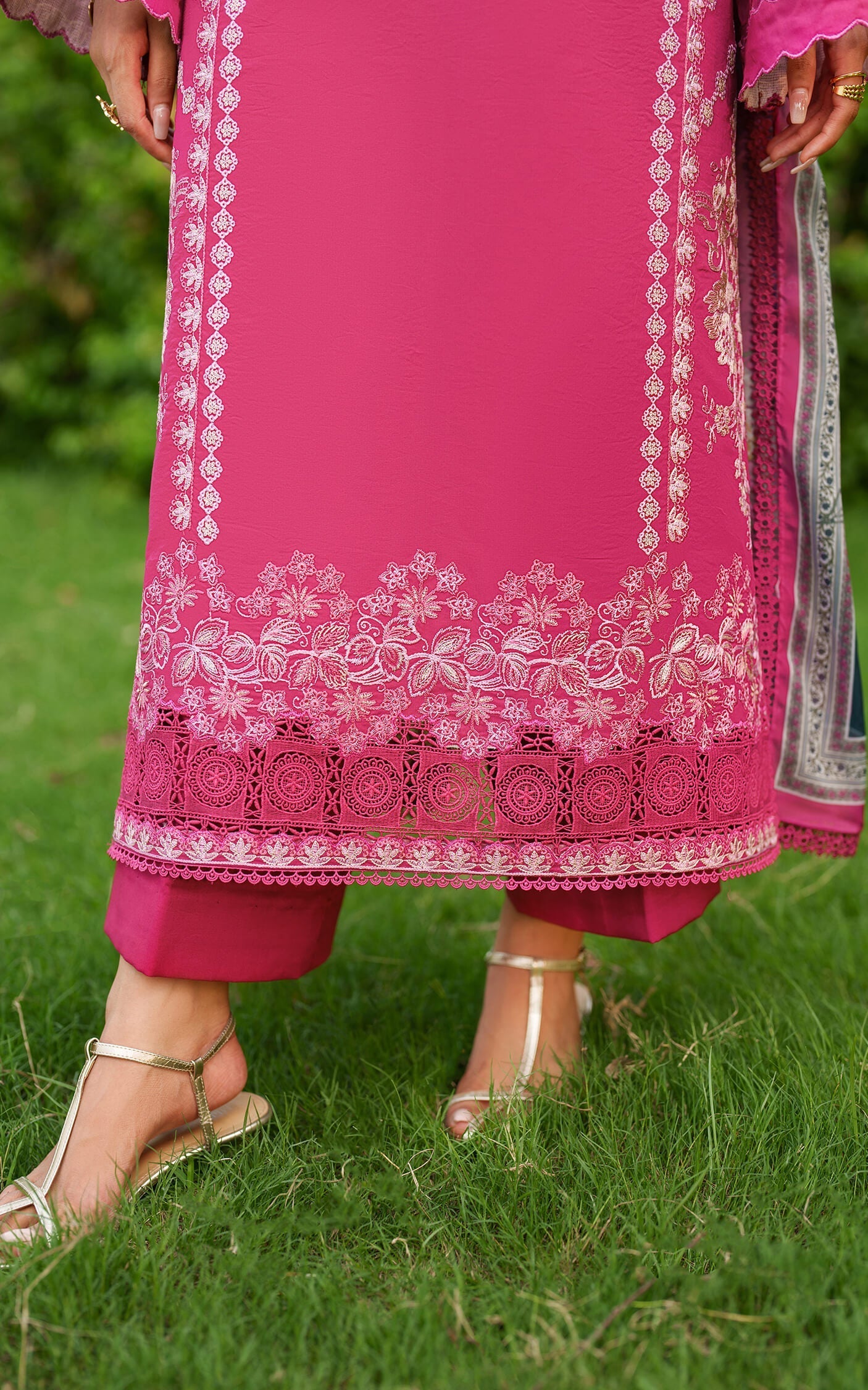 Asifa and Nabeel | Eden Cambric 25 | Pink Reverie ECU25-06 - Ladies Clothes - Maria Faisal