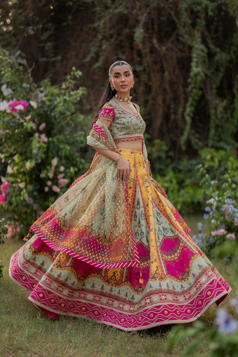 Qalamkar | Luxe Silk | UA-08 LUNA - Ladies Clothes - Maria Faisal