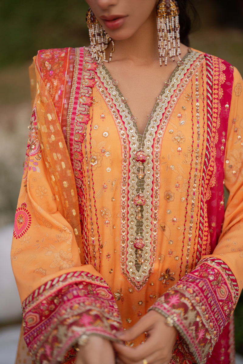 Qalamkar | Luxe Silk |  UA-05 FIORE - Ladies Clothes - Maria Faisal