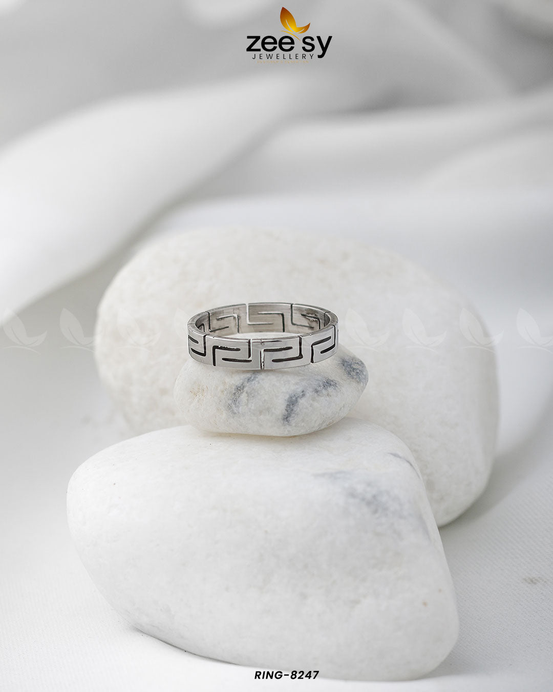 Maze Pattern Ring-8247 - Rings