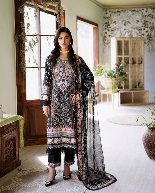 Roheenaz | Flora Printed Lawn | Veridian - Ladies Clothes
