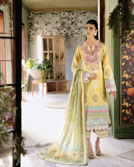 Roheenaz | Flora Printed Lawn | Mystique - Ladies Clothes