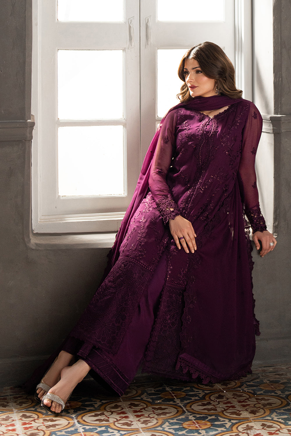 Azure | Ensembles | Rose Noir - Ladies Clothes - Maria Faisal