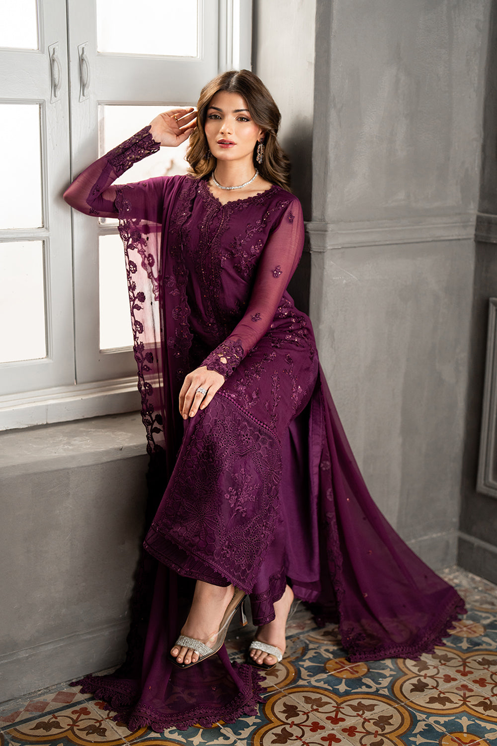 Azure | Ensembles | Rose Noir - Ladies Clothes - Maria Faisal