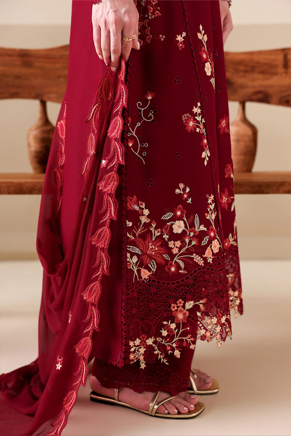 Azure | Luxury Lawn 26 | Ruby Rose - Luxury Dress - available at Maria Faisal in UK and USA.