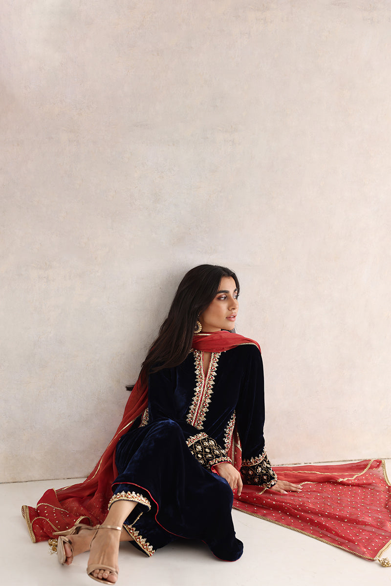 Sana Abbas | Velvet Formals | RAINA - Ladies Clothes - Maria Faisal