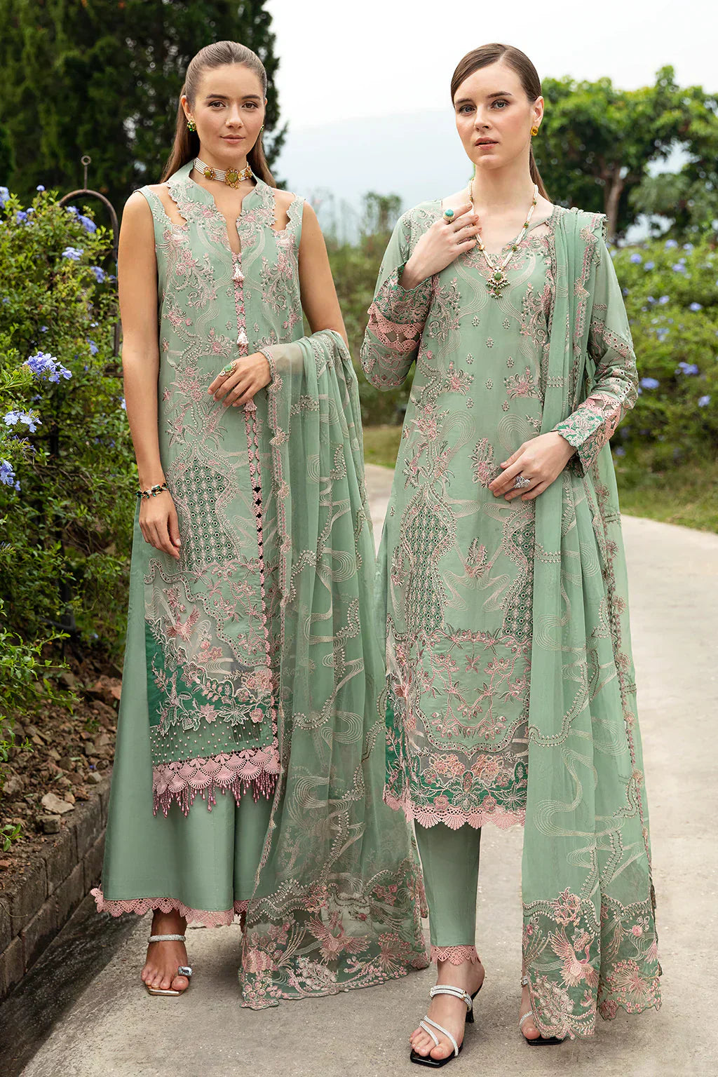 Ramsha | Andaz Collection | PASTEL GREEN - Ladies Clothes - Maria Faisal