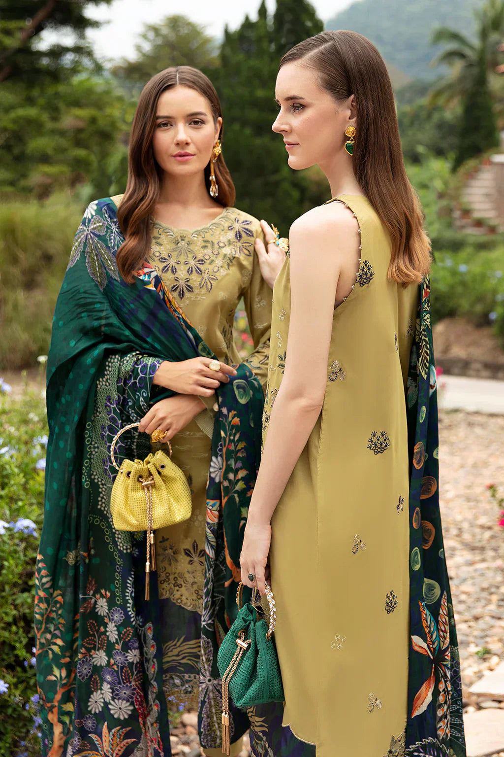 Ramsha | Andaz Collection | OLIVE GREEN - Ladies Clothes - Maria Faisal