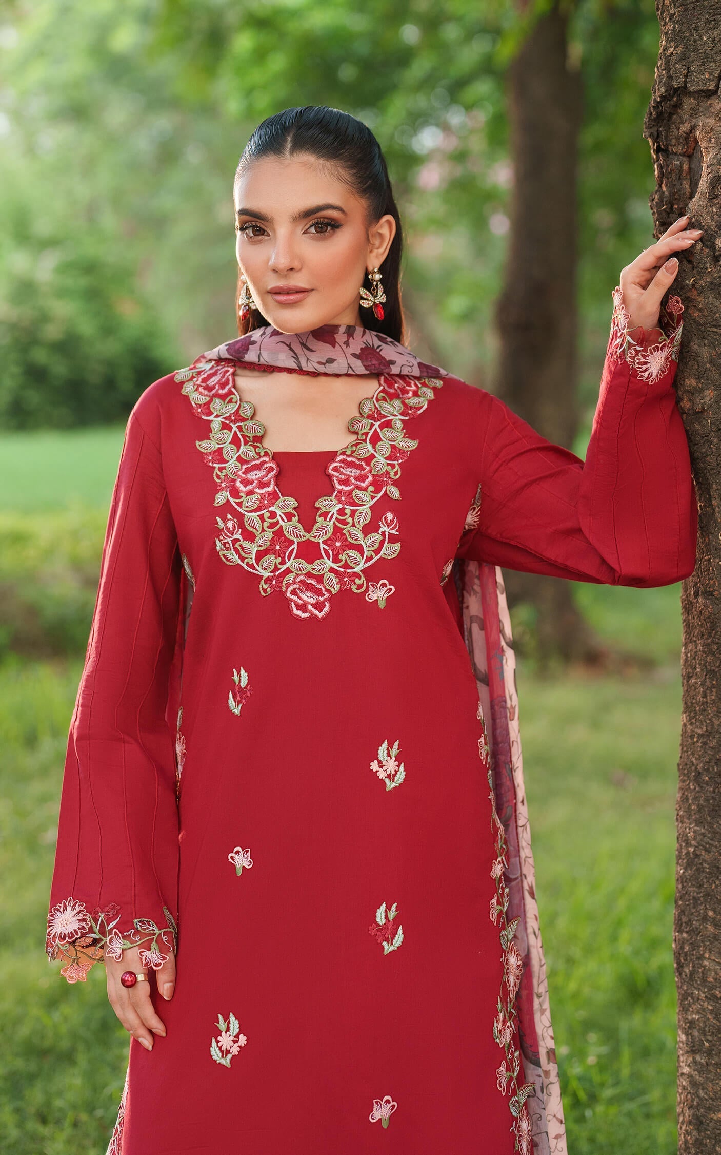 Asifa and Nabeel | Eden Cambric 25 | Rose Whisper ECU25-07 - Ladies Clothes - Maria Faisal