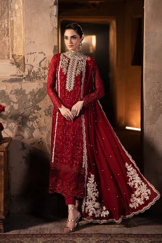 Azure | Luxe Formals | Royal Crimson - Ladies Clothes - Maria Faisal