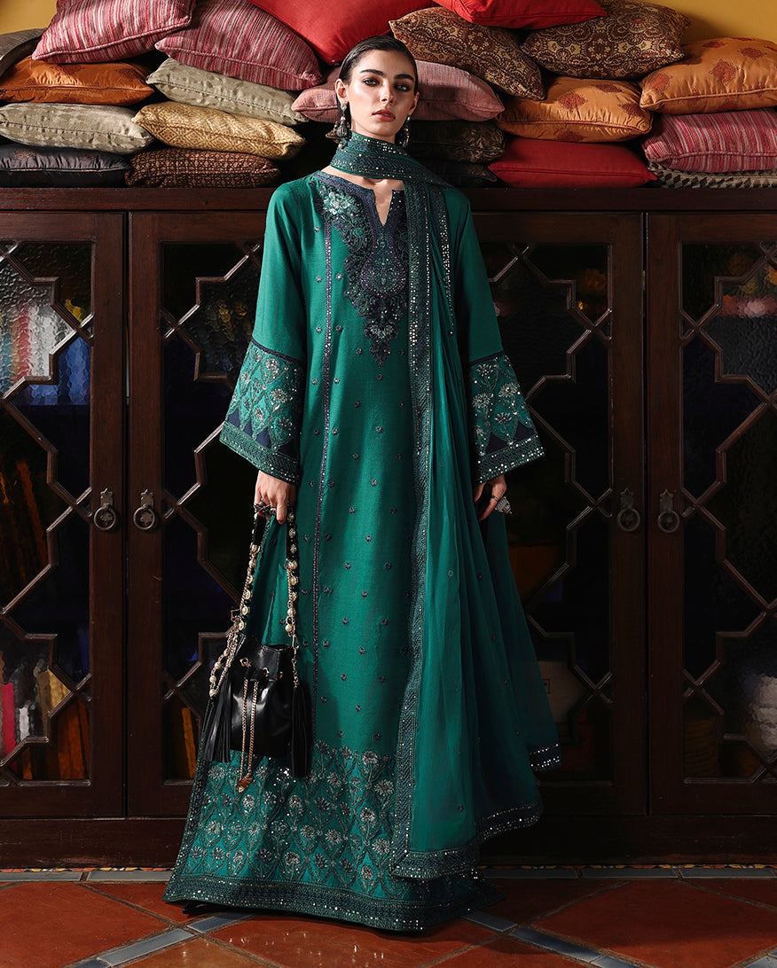 Mushq | Nuvera Rawsilk | Royal Affair - Luxury Dress - available at Maria Faisal in UK and USA.