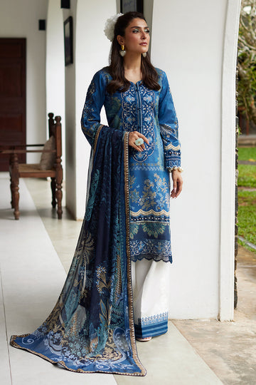 Gulaal | Saffira Lawn 25 | Aadhya - Designer Dress with Intricate embroidery and embellishments. Shop elegent wedding dress at Maria Faisal.