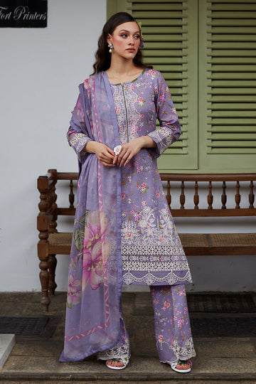 Gulaal | Saffira Lawn 25 | Miaa - Designer Dress with Intricate embroidery and embellishments. Shop elegent wedding dress at Maria Faisal.