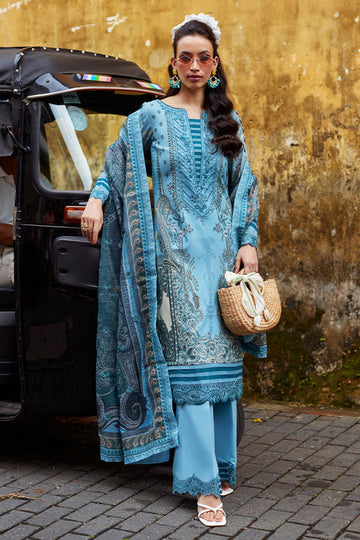 Gulaal | Saffira Lawn 25 | Inayah - Designer Dress with Intricate embroidery and embellishments. Shop elegent wedding dress at Maria Faisal.
