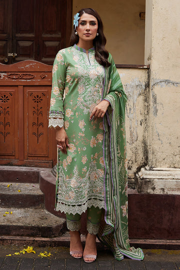 Gulaal | Saffira Lawn 25 | Nora - Designer Dress with Intricate embroidery and embellishments. Shop elegent wedding dress at Maria Faisal.