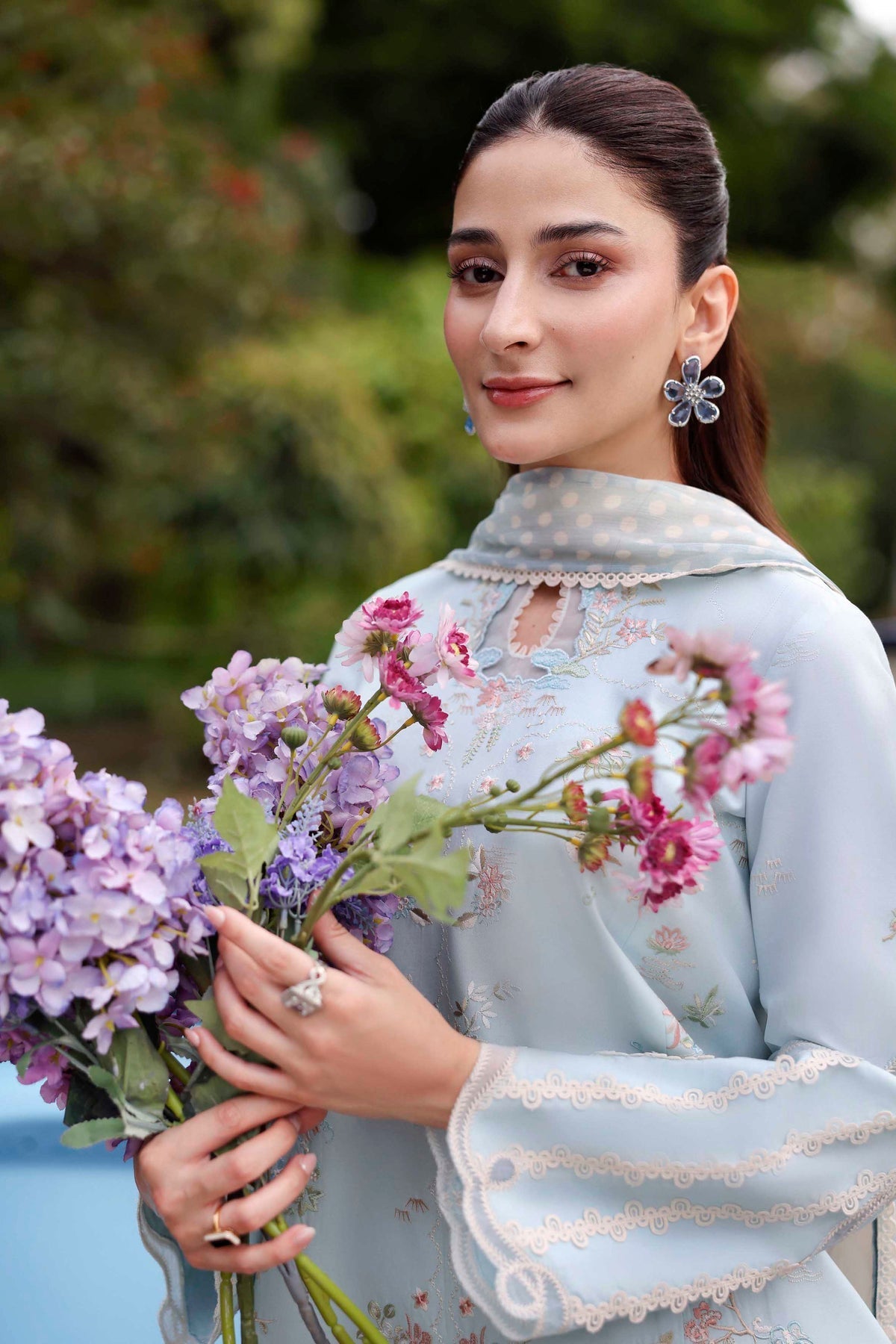 Sable Vogue | Sorae 26 | ENHA - Luxury Dress - available at Maria Faisal in UK and USA.