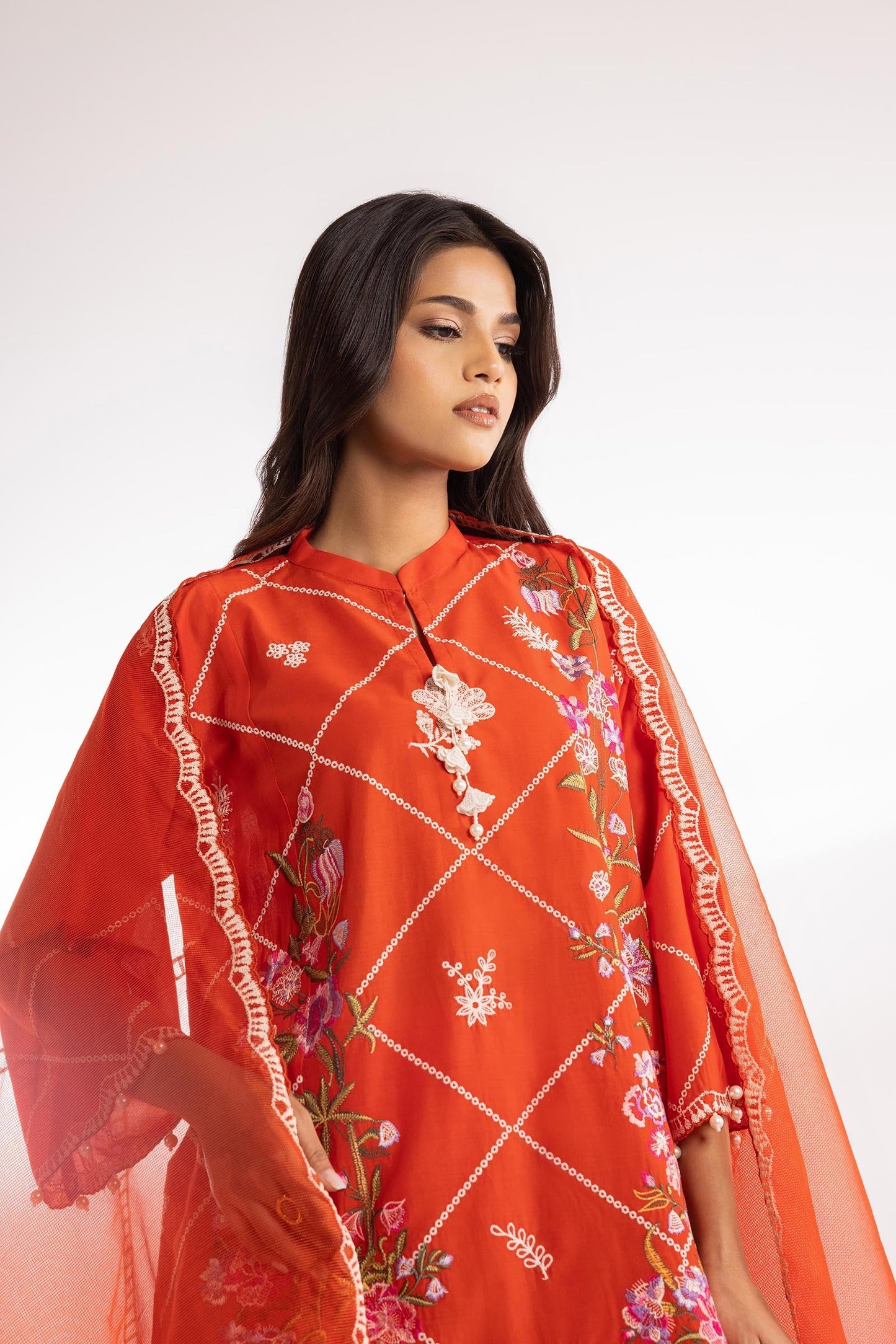 Sana Safinaz | Luxury Pret | Muzlin Lawn Suit SC26MUZ219BP3 - Dress - available at Maria Faisal in UK and USA.