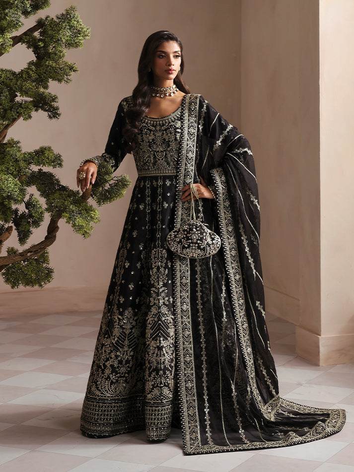 Gulaal | Serica Raw Silk | Sorelia - Formal Dress - available at Maria Faisal in UK and USA.