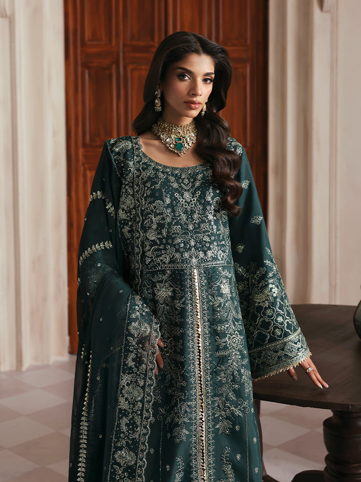Gulaal | Serica Raw Silk | Seraphine - Formal Dress - available at Maria Faisal in UK and USA.