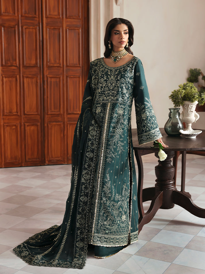 Gulaal | Serica Raw Silk | Seraphine - Formal Dress - available at Maria Faisal in UK and USA.