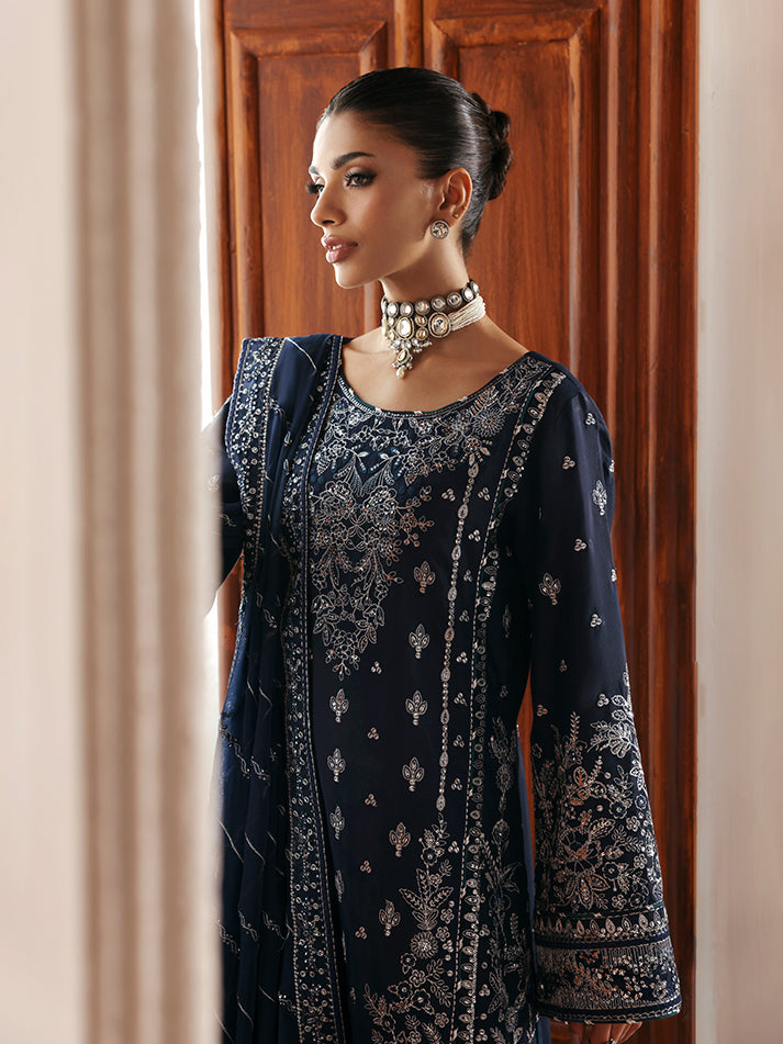 Gulaal | Serica Raw Silk | Saphira - Formal Dress - available at Maria Faisal in UK and USA.